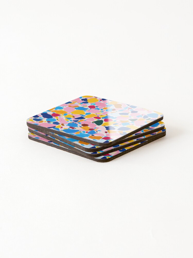 Thumbnail 4 of 5, Coasters (Set of 4), Colorful Texture designed and sold by Visual-Elixir.