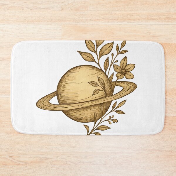 Item preview,  Organic Universe – Vintage Illustration of a Planet with Botanical Elements designed and sold by Jean S Santos.