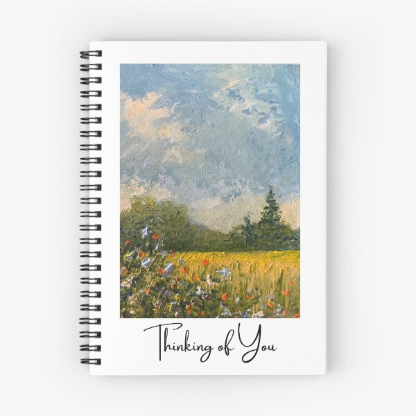 Item preview, Thinking of You, with Wild Flowers and Sunny Field designed and sold by JoyfulWhimsy.