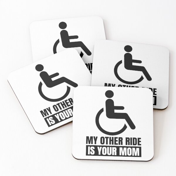 Item preview, My Other Ride Is Your Mom – Funny Wheelchair Joke Disabled Humor designed and sold by RockFireMerch.