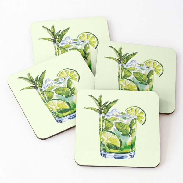 Item preview, Mojito Cocktail Watercolor  designed and sold by MoonMonkeyNbear.