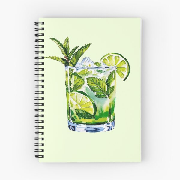 Item preview, Mojito Cocktail Watercolor  designed and sold by MoonMonkeyNbear.