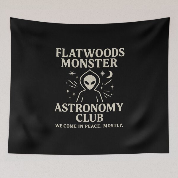 Artikelvorschau, Flatwoods Monster Astronomy Club – Retro Cryptid entworfen und verkauft von The Junto Shop.
