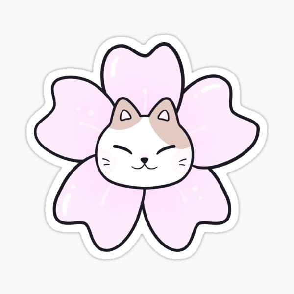 Item preview, Sakura Kitty Flower for You | Nikury designed and sold by nikury.