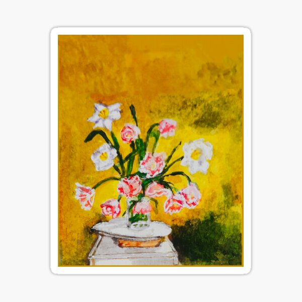 Item preview, White and pink tulips designed and sold by drp24.