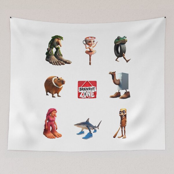 Item preview, Italian Brainrot mix set of 9 - trendy memes designed and sold by EmeraldeaArt.