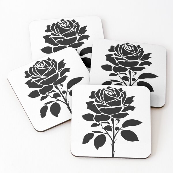 Artikelvorschau, Schwarzer Rosen-Gothic-Blumen-Kunstdruck entworfen und verkauft von bvdesignart.