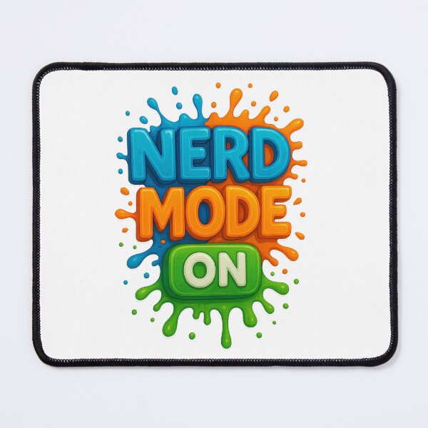 Item preview, Nerd Mode On – The Superpower of Knowledge designed and sold by LevelUpDark.