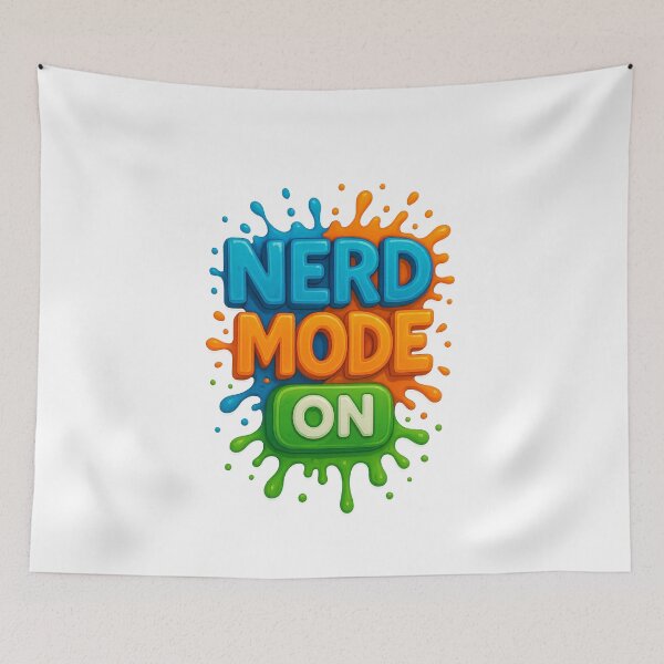 Item preview, Nerd Mode On – The Superpower of Knowledge designed and sold by LevelUpDark.