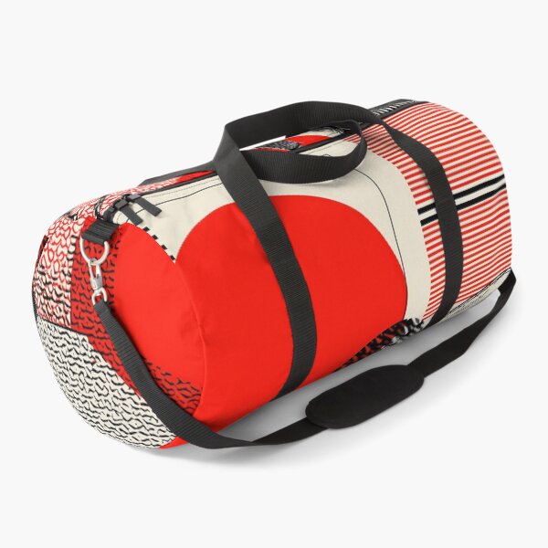Item preview, Modern Bee Illustration – Bold Graphic Insect Art with Red and Black Geometric Patterns designed and sold by Retrocranio.