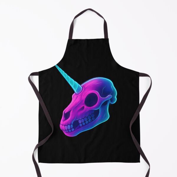 Item preview, Neon Unicorn Skull – Magical unicorn skull in glow style designed and sold by AlphaAutomation.
