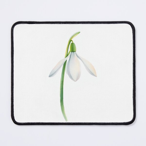 Item preview, A delicate watercolor painting of snowdrop designed and sold by GentleMuse.
