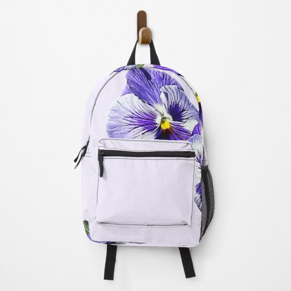 Item preview, Purple and White Pansies designed and sold by Susan Savad.