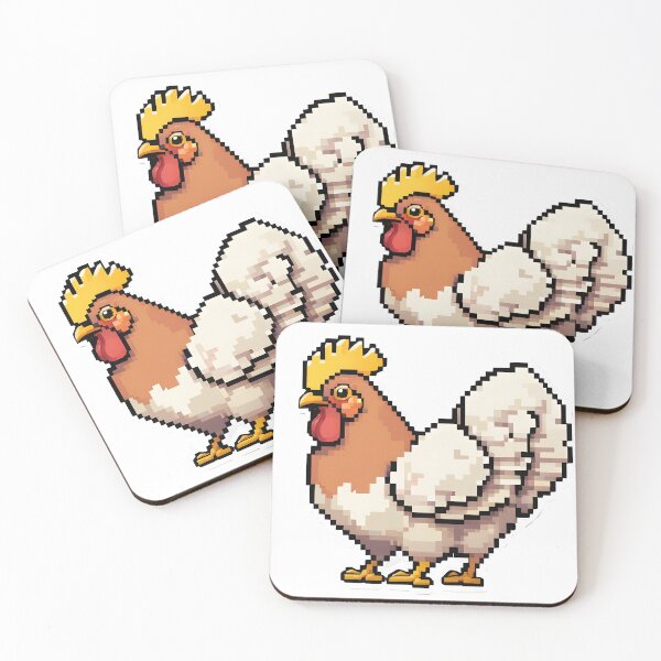 Item preview, Cute Pixel Chicken designed and sold by ZM0R.