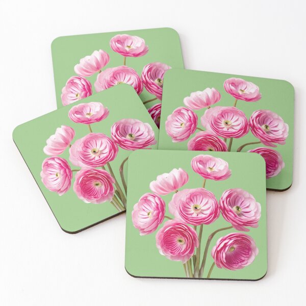 Item preview, Soft Pastel Ranunculus Floral Design designed and sold by bvdesignart.