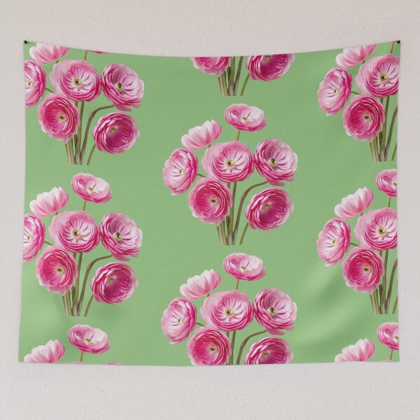 Item preview, Soft Pastel Ranunculus Floral Design designed and sold by bvdesignart.