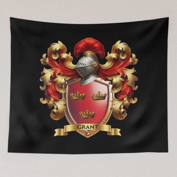 Item preview, Grant Family Shield  Royal Crowns and Banner Legacy designed and sold by Highlandkings.
