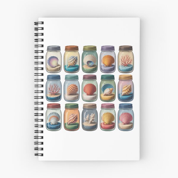 Item preview, Seashell Collection in Jars designed and sold by jkrphoto.