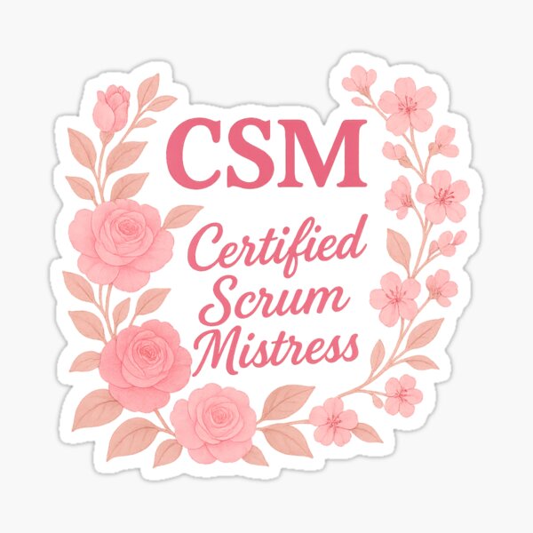 Item preview, Certified Scrum Mistress designed and sold by TesterTees.