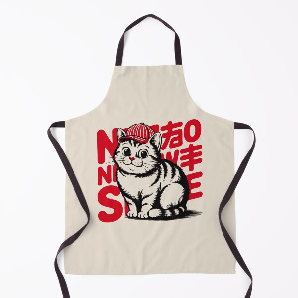 Item preview, Kawaii Chubby Cat in Retro Japanese Showa Style designed and sold by w1ckerman.