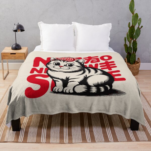 Item preview, Kawaii Chubby Cat in Retro Japanese Showa Style designed and sold by w1ckerman.