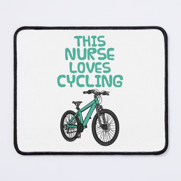 Item preview, This Nurse Loves Cycling, Bicycle Cyclist designed and sold by doodlerob.