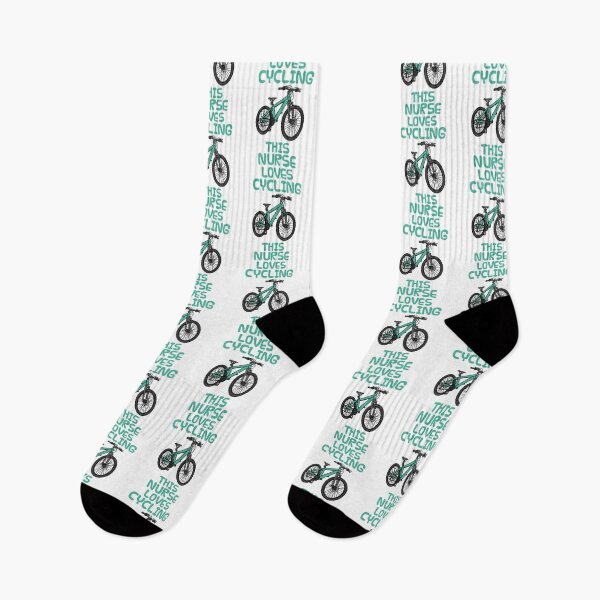 Item preview, This Nurse Loves Cycling, Bicycle Cyclist designed and sold by doodlerob.