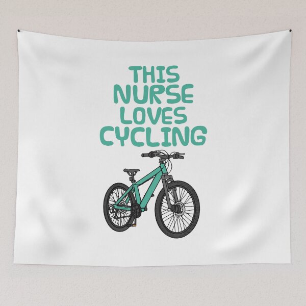 Item preview, This Nurse Loves Cycling, Bicycle Cyclist designed and sold by doodlerob.