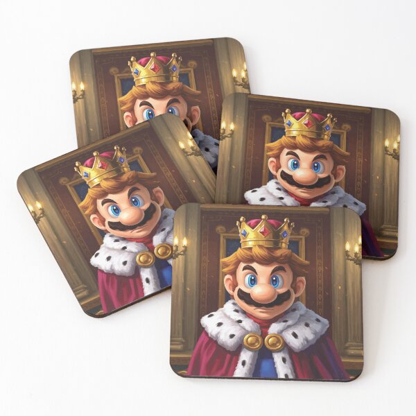 Aperçu de l'œuvre Royal Mario King - Art croisé de jeux vidéo épiques créée et vendue par -DEEWOLF-.