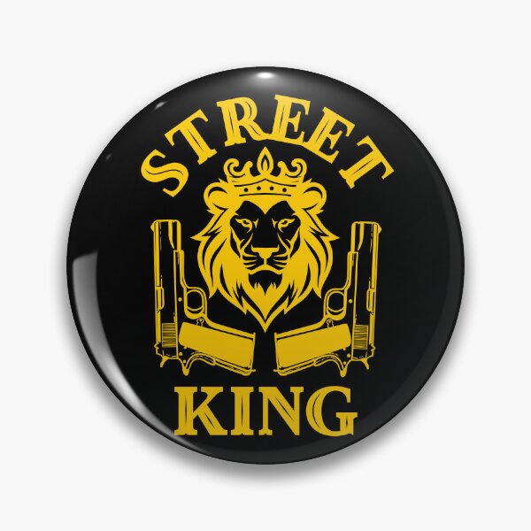 Item preview, Street King Lion – Crown & Pistols designed and sold by UNK-Fatigues.