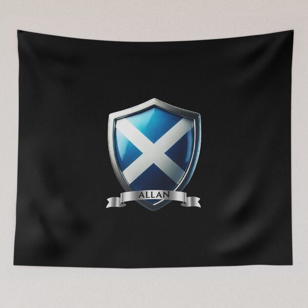 Item preview, Allan Scottish Shield Rooted in Highland Valor designed and sold by Highlandkings.