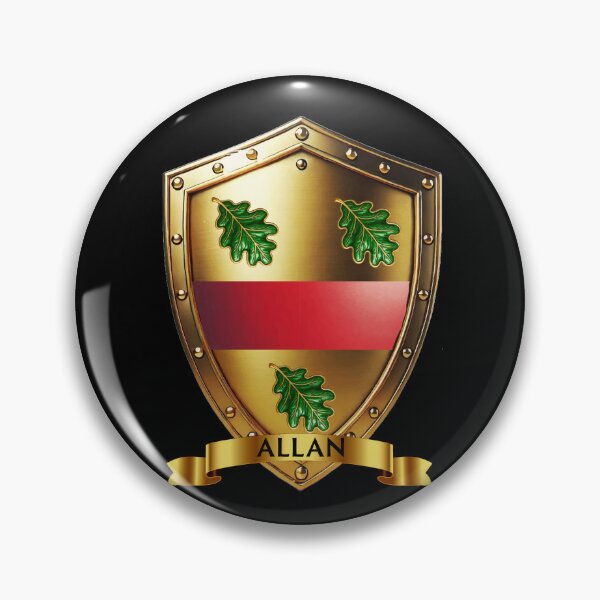 Item preview, Allan Shield with Banner  Noble Roots, Bold Legacy designed and sold by Highlandkings.