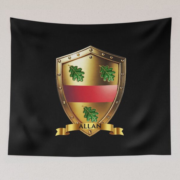 Item preview, Allan Shield with Banner  Noble Roots, Bold Legacy designed and sold by Highlandkings.