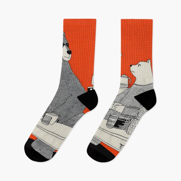 Item preview, Cozy Bear Conversation Art – Quirky Animal Living Room Scene in Retro Style designed and sold by Retrocranio.