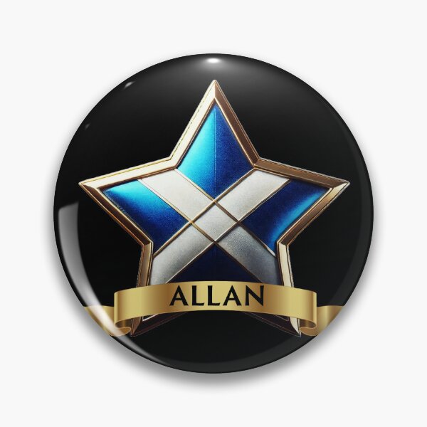 Item preview, Allan Star Emblem  Celtic Legacy in Golden Glory designed and sold by Highlandkings.
