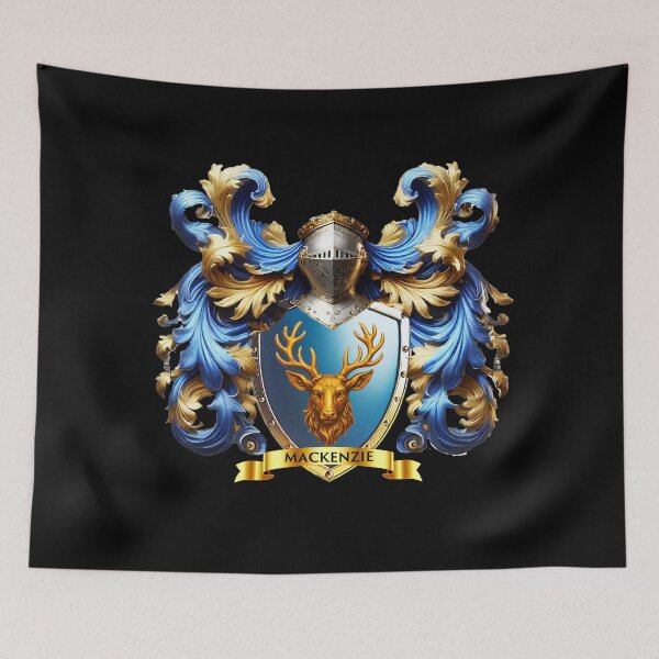 Item preview, Mackenzie Family Crest  Stag of the Highlands, Herald of Legacy designed and sold by Highlandkings.