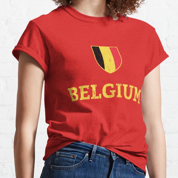 La vie est belge cadeau frites et drapeau Belgique' Autocollant