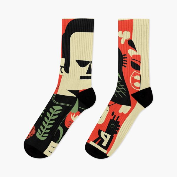 Item preview, Frankenstein Pop Art – Bold Abstract Portrait with Parrot, Skull, and Plants designed and sold by Retrocranio.