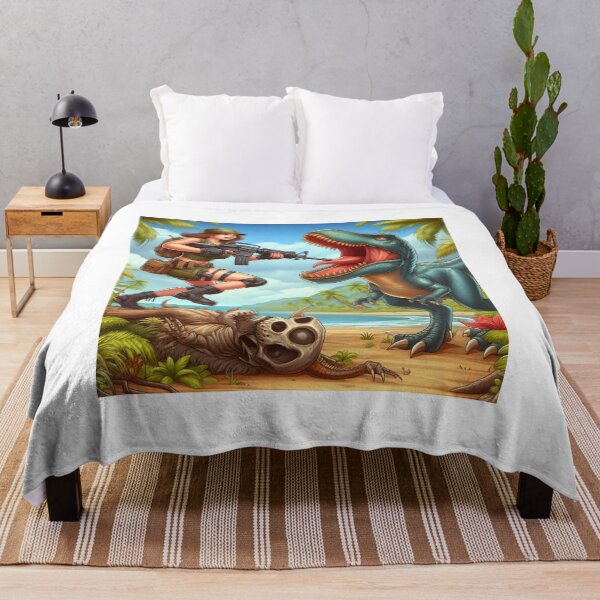 Item preview, Soldier vs dinosaur designed and sold by PandoraCastle.