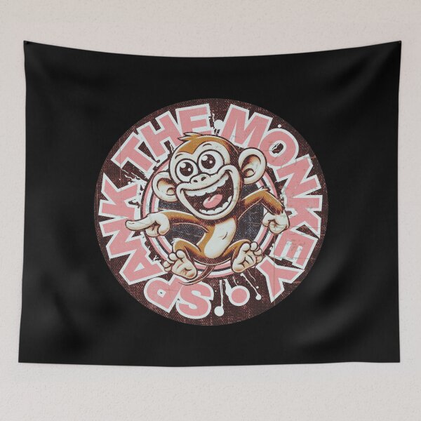 Item preview, Vintage Spank the Monkey – Retro Funny Naughty Monkey designed and sold by pUNKnown.