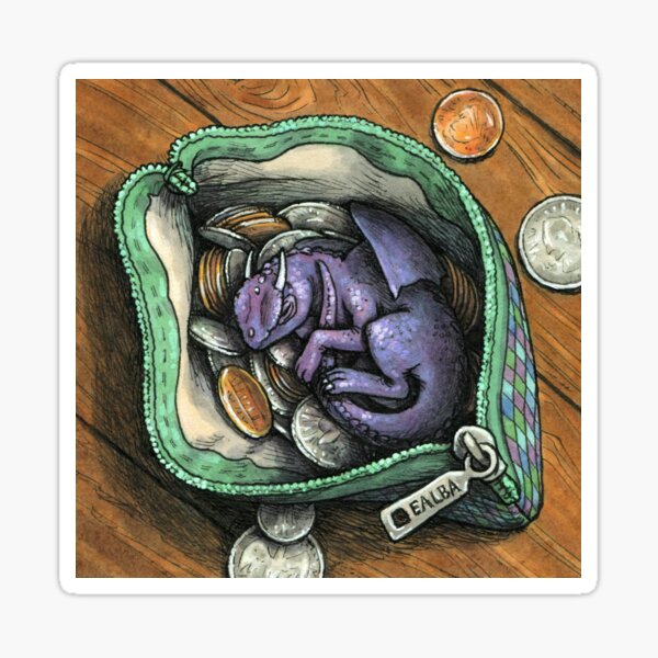 Item preview, Itty Bitty Dragon designed and sold by Elisabeth Alba Illustration.