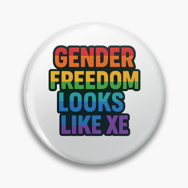 Item preview, Gender Freedom Looks Like Xe – Pride Bold Text designed and sold by Haus Of Sin.