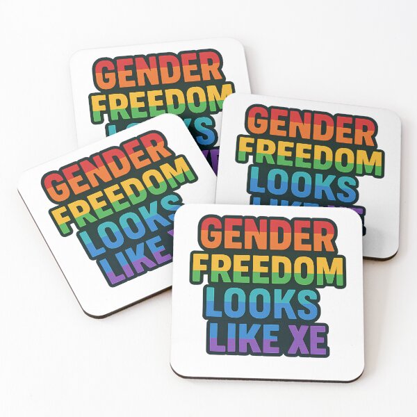 Item preview, Gender Freedom Looks Like Xe – Pride Bold Text designed and sold by Haus Of Sin.