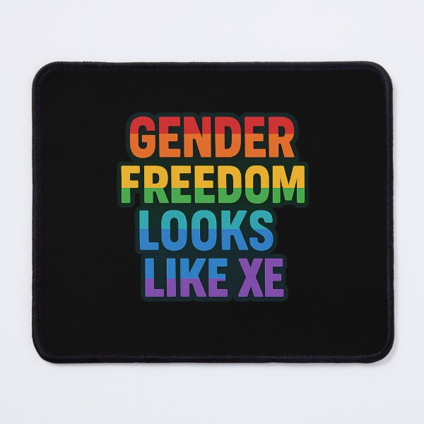 Item preview, Gender Freedom Looks Like Xe – Pride Bold Text designed and sold by Haus Of Sin.