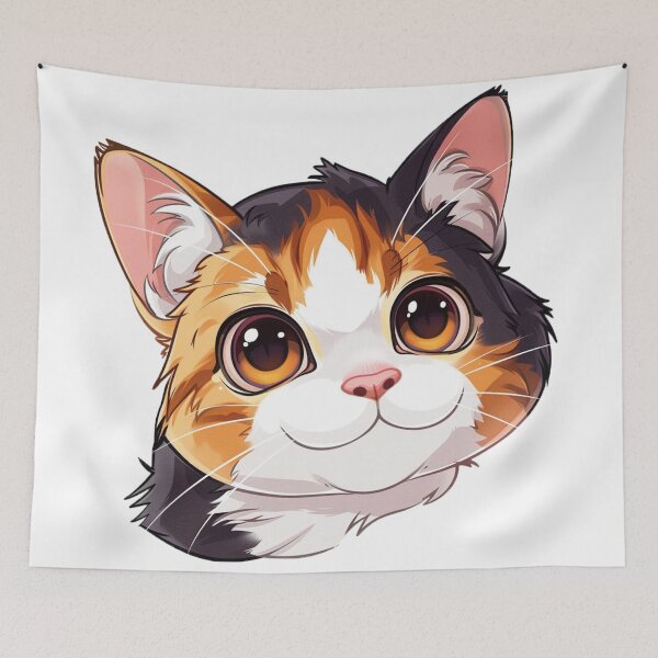 Item preview, Cute cartoon kitten designed and sold by Stickermagician.