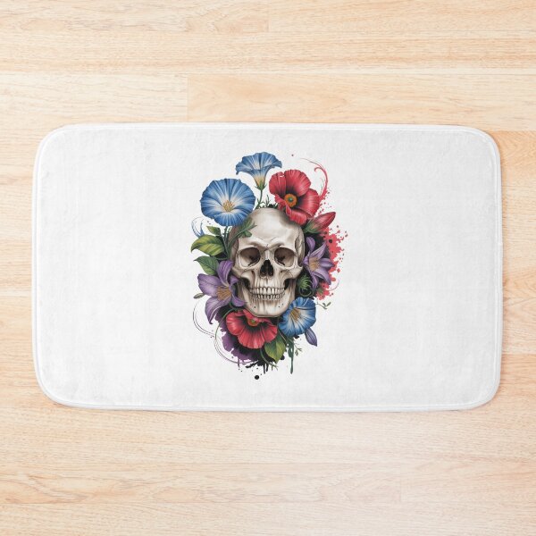 Item preview, Floral Skull Art Print – Elegant Gothic Botanical Skull Desig designed and sold by PixelMuse2024.