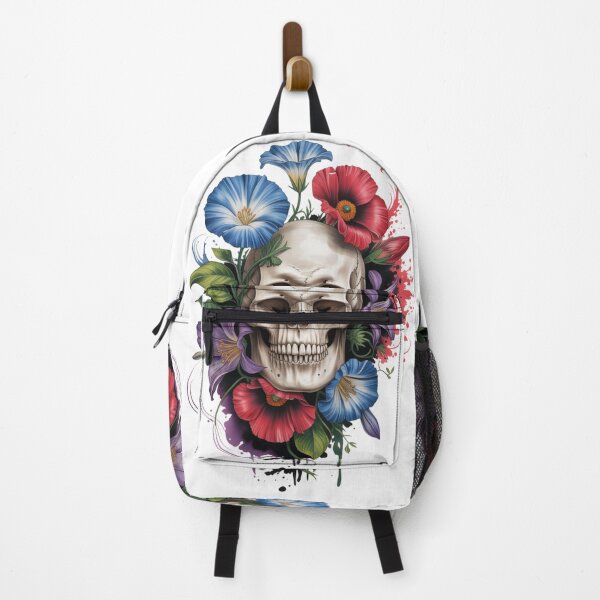 Item preview, Floral Skull Art Print – Elegant Gothic Botanical Skull Desig designed and sold by PixelMuse2024.