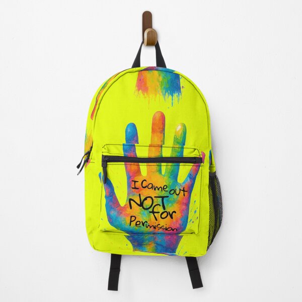 Item preview, Pride Hand Statement – “I Came Out Not for Permission” Art designed and sold by Sepinik.