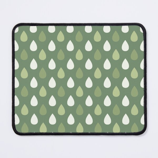 Item preview, Seamless dark green teardrop pattern designed and sold by babyandbunny.