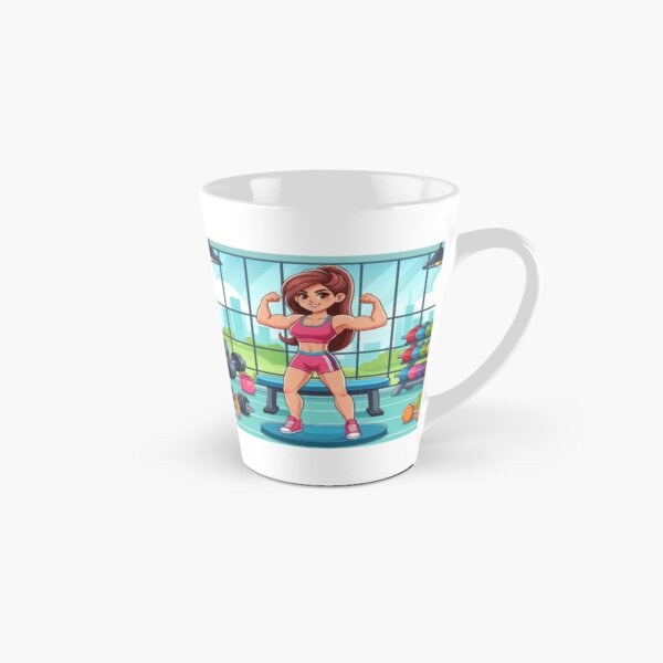 Vista previa del artículo con la obra «Chica en un gimnasio», diseñado y vendido por PandoraCastle.